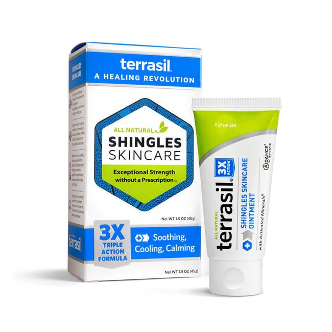 Shingles Skincare Cream by Terrasil– Fast Shingles Relief Sensitive Skin– 45g