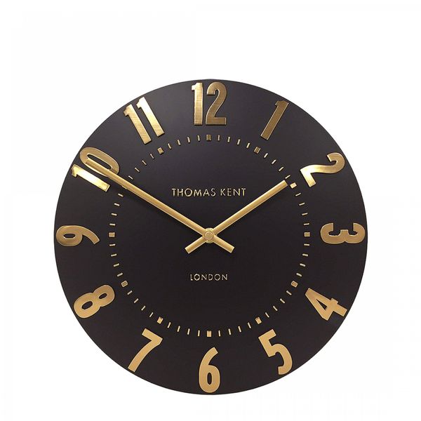 Thomas Kent Mulberry Wall Clock Onyx 12"