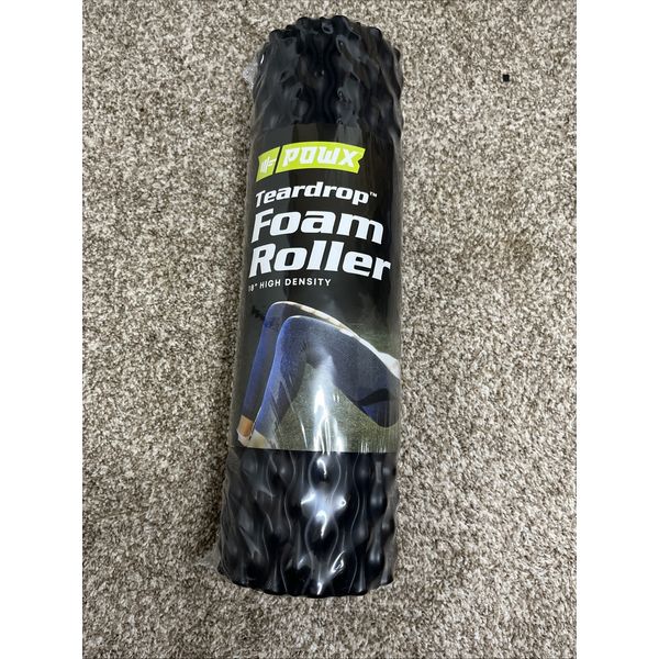 NEW, Sealed POWX Teardrop Foam Roller ~ 18" High Density Deep Tissue  Massager