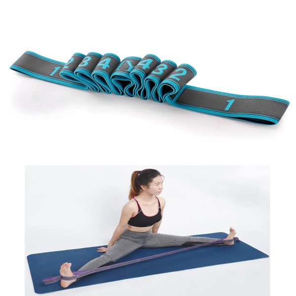 xlxdzyxgs Stretch Band, Fitness Band, Leg Stretcher, High Elasticity, 9 Levels of Strength, Unisex Stretch Belt, For Ballet, Yoga, Dance, Gymnastics, Ballet, Taekwondo, Etc. Equipment, Yoga Stretch