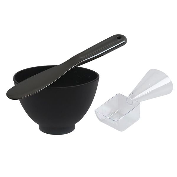 3 in 1 Face Mask Mixing Bowl Set Lotion Mixer Bowl Facial Mask Applicator Spatula with Measuring Cup DIY Skin Care Tool for Women Lady Girls