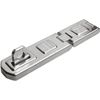 ABUS Double-hinged hasp 100/100 - Device for padlocks - for opening doors and corner solutions - 32156 - ABUS security level 4 - Silver colour