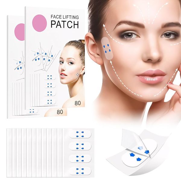 160 Pcs Instant Face Lift Tape,Antiaging Body Shaping Tape,Neck Lifting Tape ...