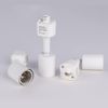 mirrea H Type Track Lighting Head to E26 Medium Screw Base Adapter Light Direction Adjustable Pack of 3 (White)