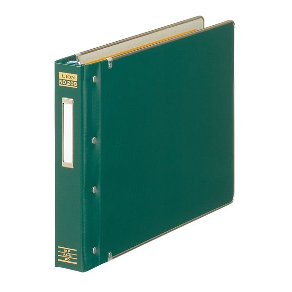 Lion Office Binder, MP Type, A4E, 200 Pieces, No.20B, Green