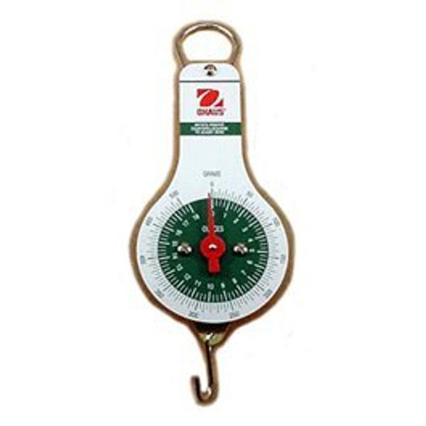 OHAUS 80000018 8008-MN Pull Type Spring Scale, 5000 g/50 N Capacity, 100 g/1 N Readability