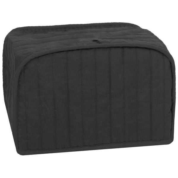 Ritz Premium Universal Four Slice Toaster Cover, 11.25" x 7.25" x 10.5", Polyester and Cotton Quilted, Fingerprint Protector, Super Soft Appliance Cover And Dust Cover, Black