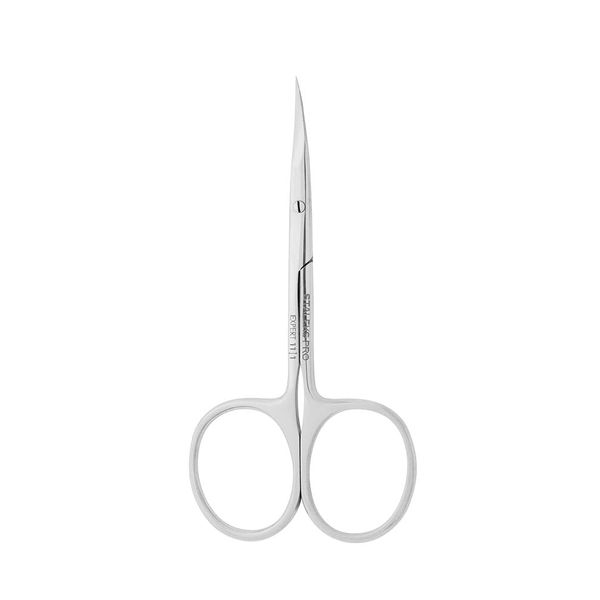 Staleks Professional Cuticle Curved Left Hand Scissors Stainless Steel Manicure Pedicure Care Tools Nail Beard Eyebrow Eyelash Trimming PRO EXPERT 11 TYPE 1 (18 мм) (SE-11/1)