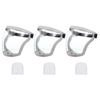 uxcell Grey Full Safety Face Shields with 3Pcs White Lens & 30Pcs Filter Gaskets