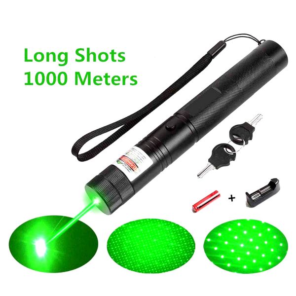  Hight Power Rechargeable Multi Pattern Flashlight green pointer 6pack 