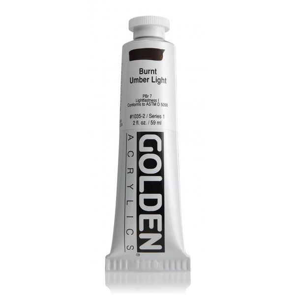 Golden Acrylic 2 Oz Burnt Umber Light