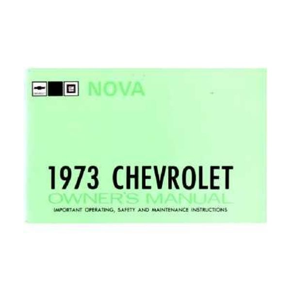 1973 CHEVROLET NOVA Owners Manual User Guide