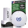 Ball Tatt - M Initial Golf Ball Stamp Marker, Self-Inking Monogram Ball Stamper