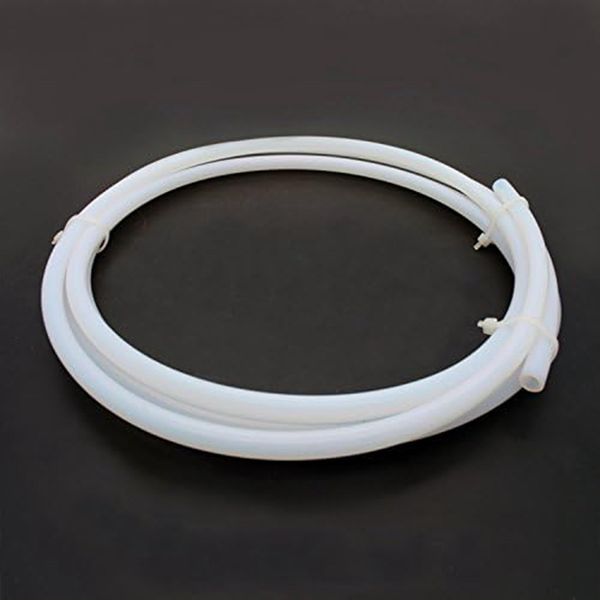 T&B PTFE Tube for 3D Printers, For Extruders, Inner Diameter 0.2 inches (4 mm) x Outer Diameter 0.2 inches (6 mm), Teflon Tube, Reprap (2M)