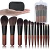 Make Up Brush Set 12 Pieces Travel Brush Set Makeup Portable