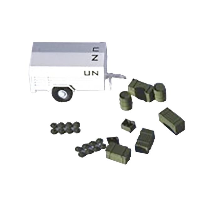 PLATZ FIP-5 1/72 World War II Finnish Army Versa SA3 Trailer with Luggage Included Plastic Model FIP-5