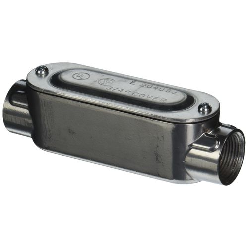 Halex, 3/4 in. Rigid Threaded Aluminum Conduit Body , 58407, 1 per pack