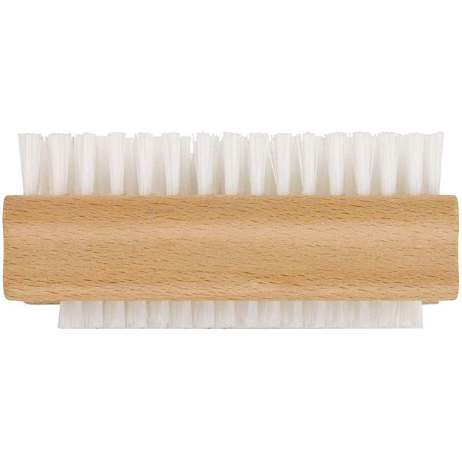 Elliott Wooden Nail Brush, Double Sided Hand and Nail Cleaning Brush, Scrubbing Brush To Clean Fingertips, Can Be Used on Fingernails And Toenails, Perfect For At Home Manicure And Pedicure