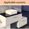 10 Pcs Aluminum Cabinet Door Drawer Handles Knobs Pull Handles Cupboard Closet Door Bow Shape Pull Handle (96MM)