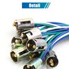 sourcing map 10pcs BAY15D Car Wire Harness LED Light Bulb Socket Holder Connector