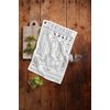 Mud Pie Measuring Towel Set, cup 3 1/2" x 6 1/2", Clear