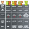 Glow Shield Flame Resistant Safety Vest w/Additional Pockets Stripes & Zipper