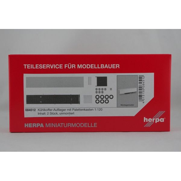 Herpa 084512 – Cooling Case Trailer with Palette Box
