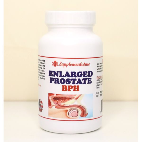 NATURAL HELP FOR ENLARGED PROSTATE (BPH) - 100% HERBAL FORMULA - MADE IN USA