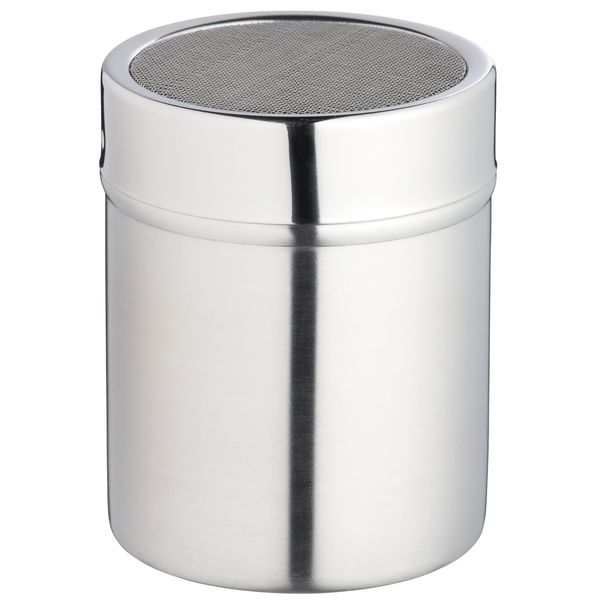 KitchenCraft Flour Sifter / Icing Sugar Shaker with Fine Mesh, Stainless Steel, Silver, 9.1 cm*7.3 cm*7.3 cm