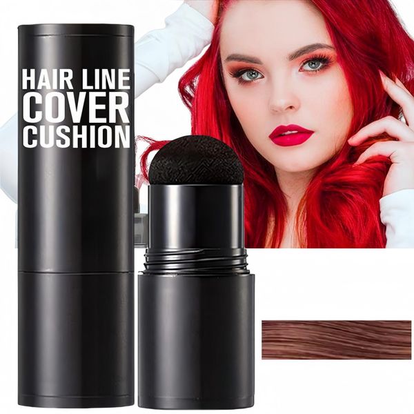 Hairline Shadow Powder,Hairline Powder Stick,Hairline Shading Powder,Hair Filler Powder,Hair Root Dye,Hair Touch-Up for Root Concealer,Instant Hairline Finishing Stick,Thin Hair Powder (Dark Auburn)