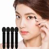 YFFSFDC 100pcs Black Eyeshadow Brush Double Sponge Tip Disposable Makeup Brush Eyeshadow Brush Makeup Tool (Black)