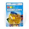 DiPrint 100 Bingo Magnetic Chips with Metal Edge (Yellow)