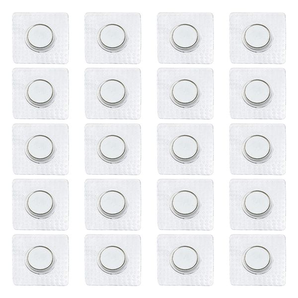 FYSL 20 Stücke Magnetverschluss 15mm Unsichtbare Magnetknopf, Hidden Sew Magnetverschluss, Magnetische Knopf Druckknöpfe, Versteckte Geldbörse Verschluss für Nähen DIY