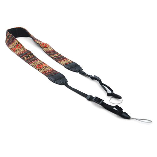Nocs Provisions Woven Tapestry Strap, Binocular & Camera Reinforced Adjustable Fit Universal Wide Shoulder & Neck Strap for Men & Women - Natural