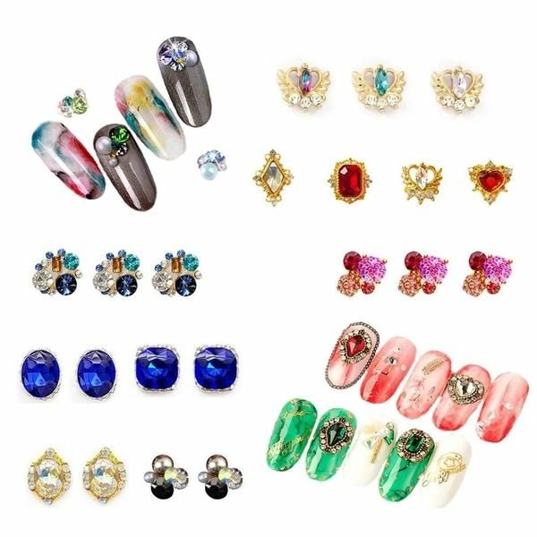 Nail Art Jewelry Parts 24p Set Collection 13 Types (W8FA283)