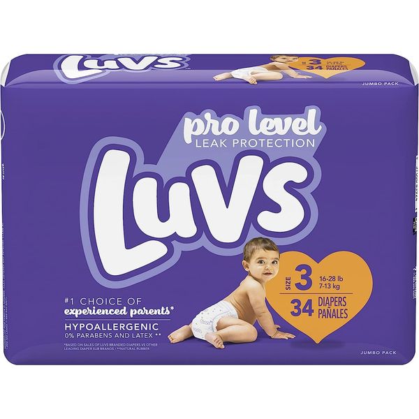 Luvs Ultra Leakguards, Stage 3 Disposable Diaper, 34 Ct