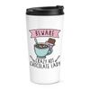Beware Crazy Hot Chocolate Lady Travel Mug Cup