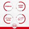 Ever Ready First Aid Sterile Conforming Gauze Roll Bandage - Box of 12-2 inch
