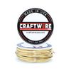 Solid Bare Red Brass Wire Round Selection, Dead Soft, 1/4 LB, 14 Gauge