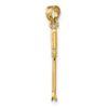 14k Yellow Gold 3-D Weeding Garden Tool Pendant