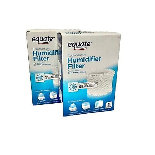 2 Replacement Humidifier Filters Antimicrobial For Cool Mist Humidifiers Equate