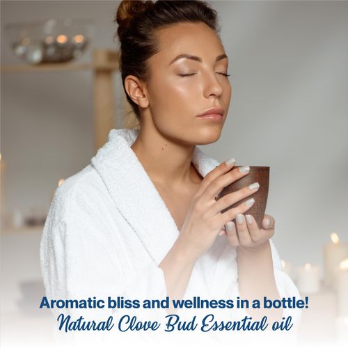 h*Roh*MUH Pure Organic Clove Bud Essential Oil - Captivating Spicy Aroma - USDA Certified Organic Essential Oil - Perfect for Aromatherapy and Candles - Sourced from Sri Lanka 10ml