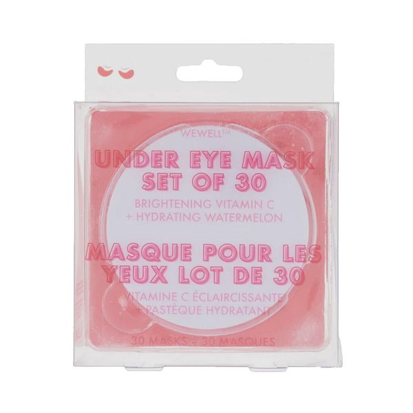 WEWELL Under Eye Mask - SET OF 30 Brightening Vitamin C & Hydrating Watermelon