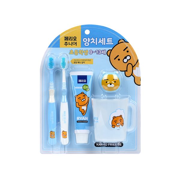 Perio Junior Toothbrush Set 4 Steps (8-13 Years Old) Ryan 1+1