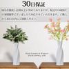 upFRAME Vase Pottery, White, Black, Stylish, 7.9 inches (20 cm), Flower Base (White, Basic)