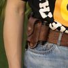 TOURBON Leather Knife Sheath Belt Holster Pouch Folding Multitools Pliers Case