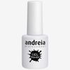 Andreia Semi-Permanent Nail Gel Polish for UV/LED Lamp - Intense Shine and 4 weeks Lasting French Manicure Nail Gel Varnish - Colour 218 White - Shades of Clear - 10.5 ml