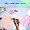 BRAWNA Lip Blush Tattoo Practice Stencil with Pink Practice Skin | Lip Blush Template for Lip Tattoo | Microblading Training Supplies | PMU Kit | 10 lip shapes
