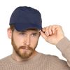 Thingimijigs Men's Lightweight Folding Peak Baseball Cap with Adjustable Strap - Navy