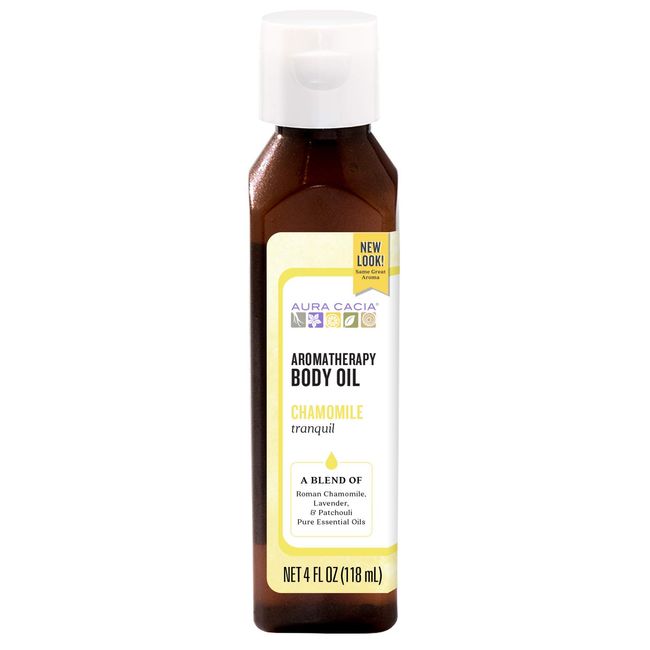 Aura Cacia Body Oil, Tranquil Chamomile, 4 Fluid Ounce